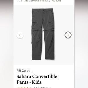 REI Co-op Sahara Convertible Pants Kids' size S (8)